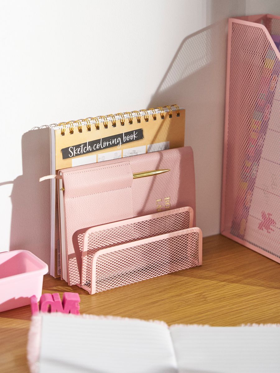 Metalni organizator za sto - roze - SINSAY