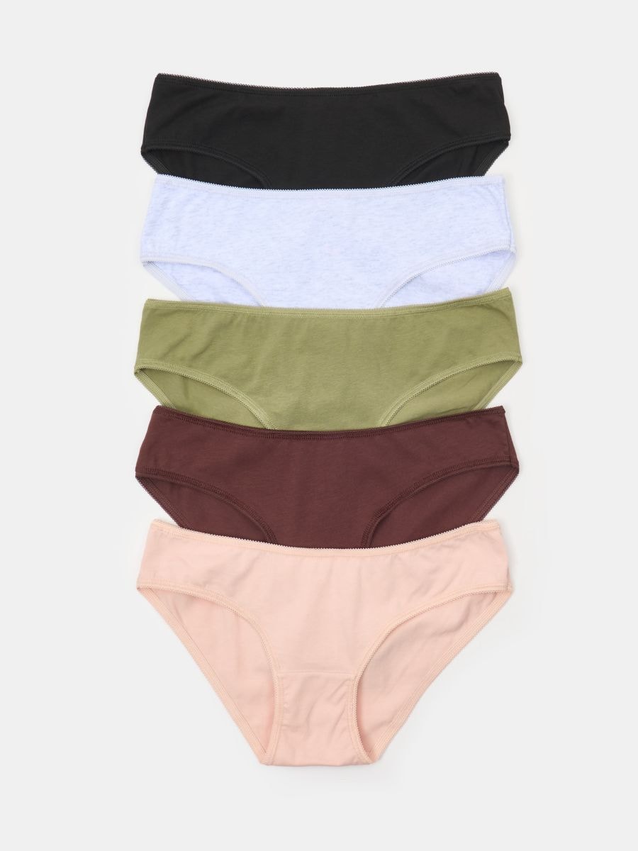 Hipster gaćice 5 pakovanja - više boja - SINSAY