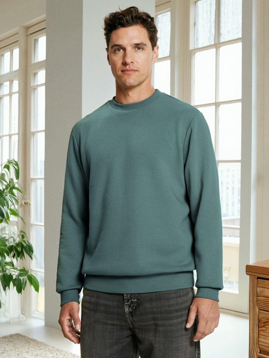 Pulover z dolgimi rokavi - sveže zelena - SINSAY