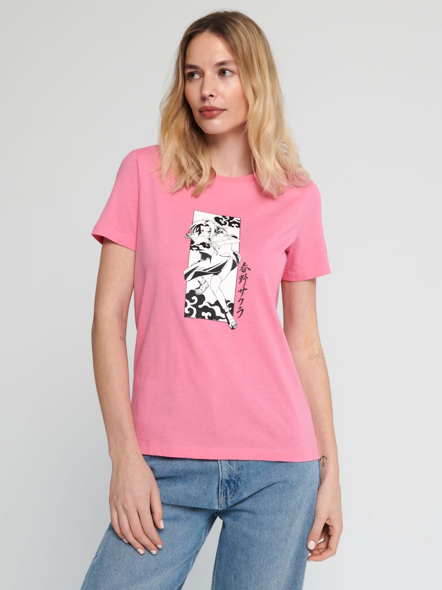 Naruto T-shirt - pink - SINSAY
