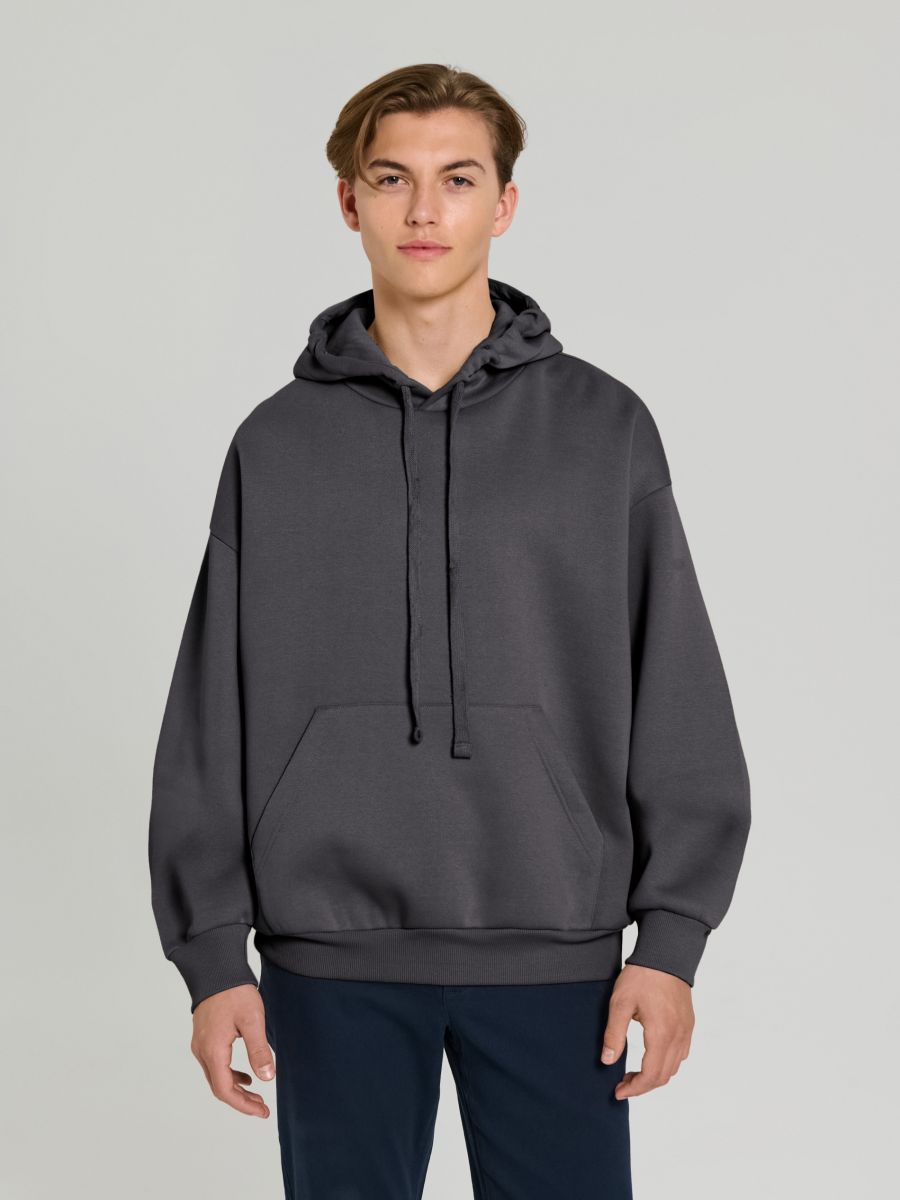 Hanorac comfort fit - negru-antracit - SINSAY