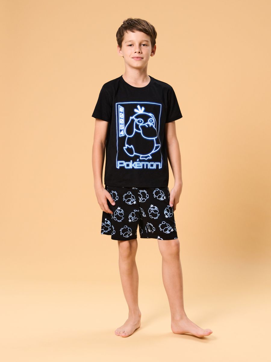 Piżama dwuczęściowa Pokémon - czarny - SINSAY