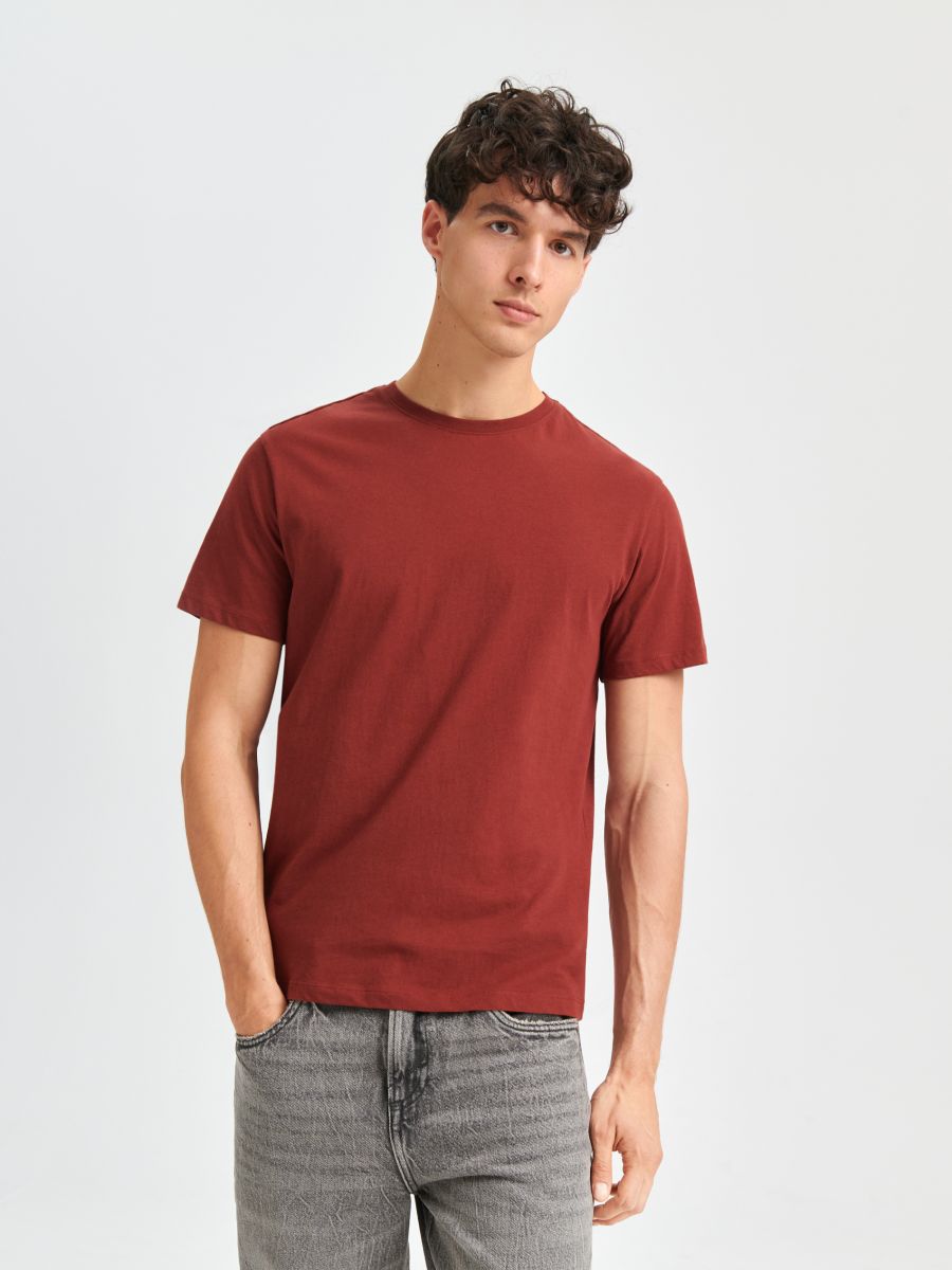 T-shirts 2 pack Color maroon - SINSAY - 5886X-83X