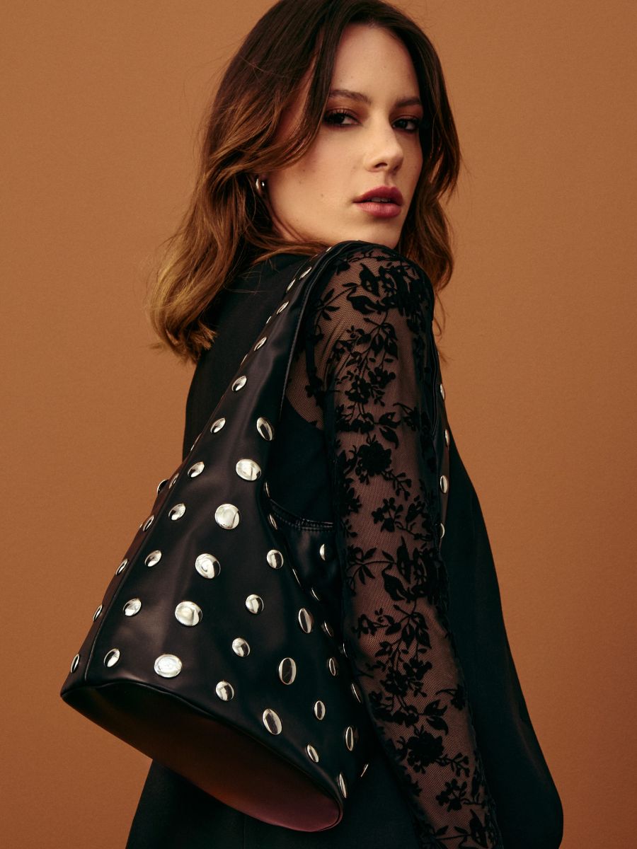 Чанта тип торба - черeн - SINSAY