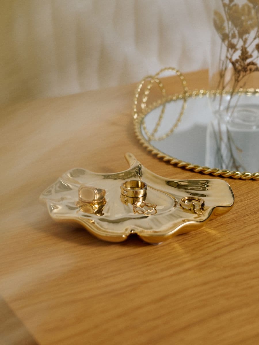 Ukrasni poslužavnik - zlatni - SINSAY