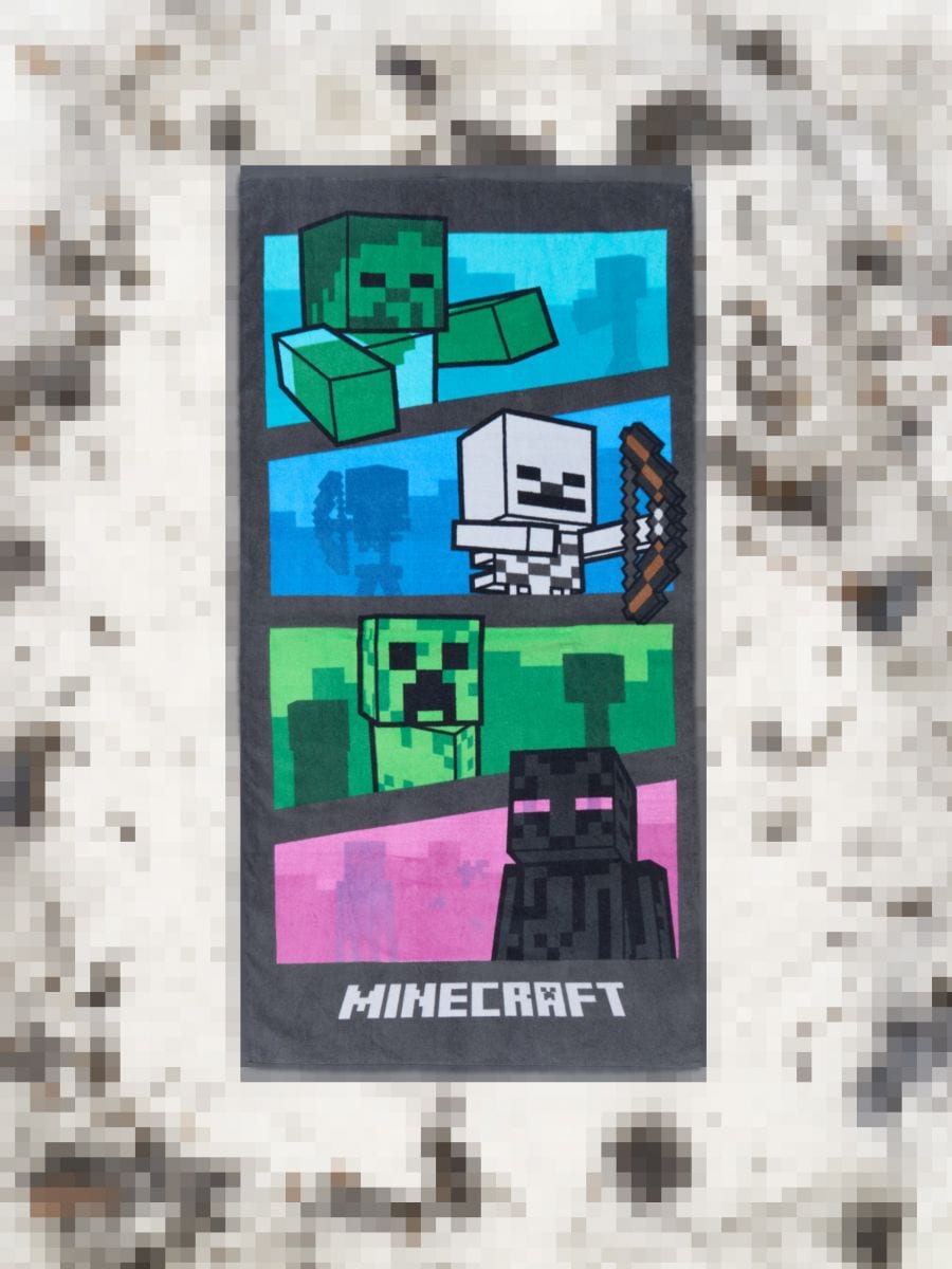 Handtuch Minecraft - Mehrfarbig - SINSAY