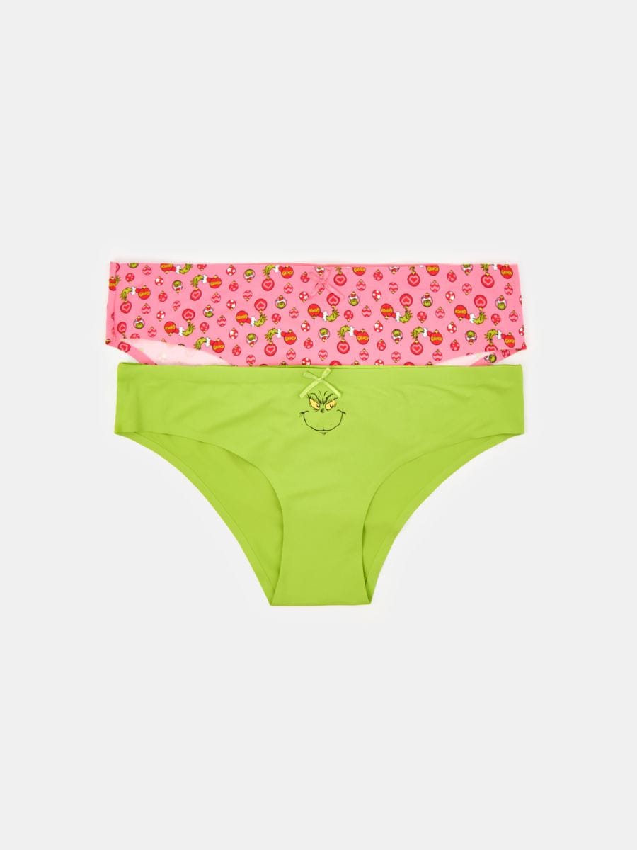 Majtki figi 2 pack Grinch - wielobarwny - SINSAY