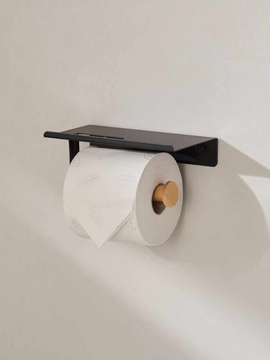 Държач за тоалетна хартия - черeн - SINSAY