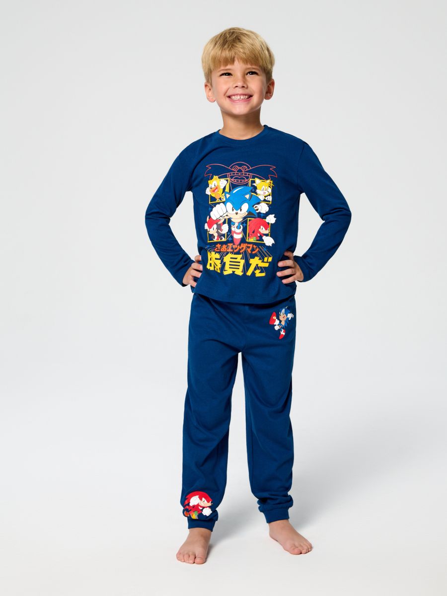 Двокомплектна піжама Sonic the Hedgehog - темно-синій - SINSAY