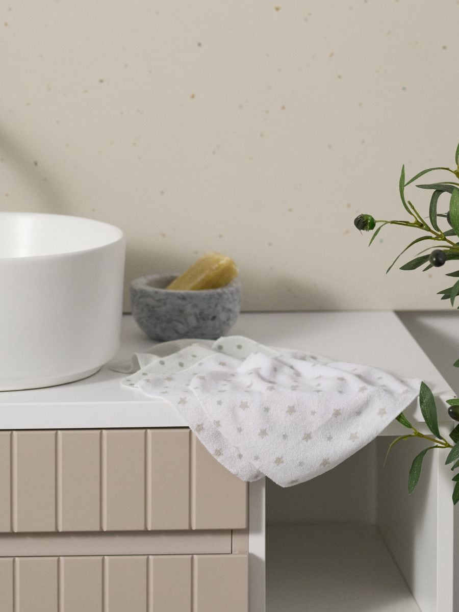 Peškiri za lice 10 komada - svetlo siva - SINSAY