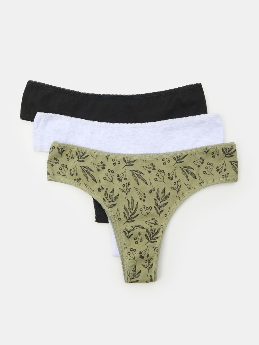 Komplet od 3 para tangi - šareno - SINSAY