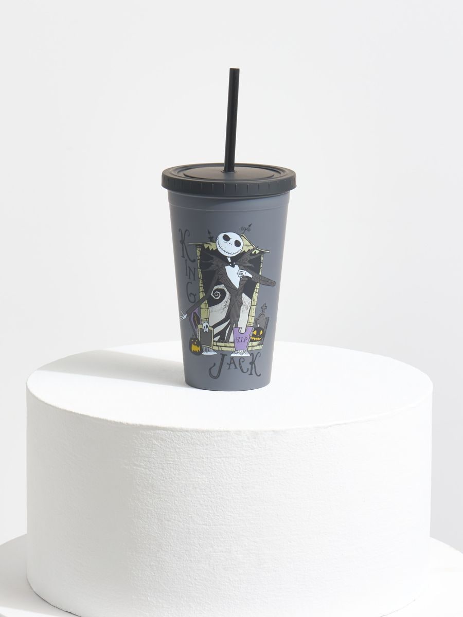 Чаша за многократна употреба със сламка Nightmare Before Christmas - многоцветен - SINSAY