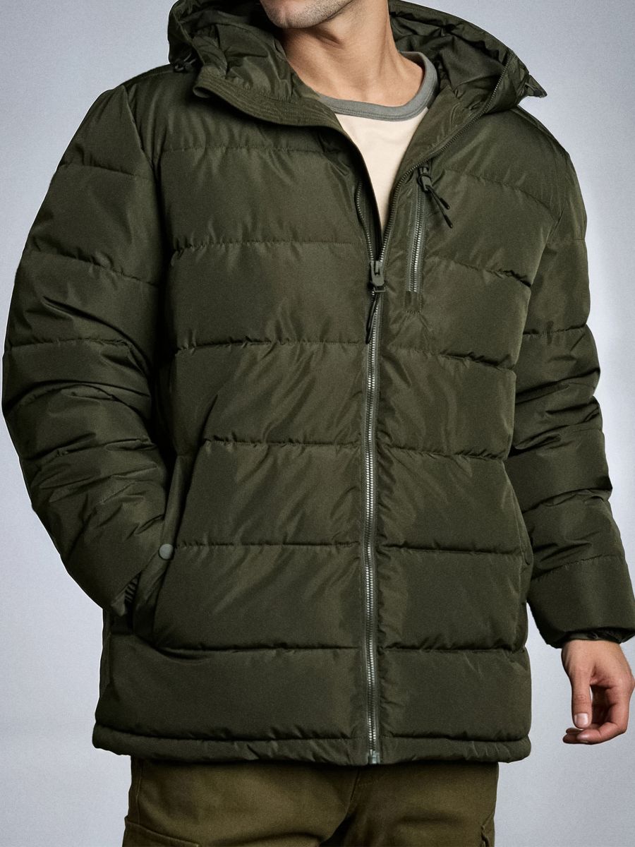 Prošivena jakna - maslina - SINSAY