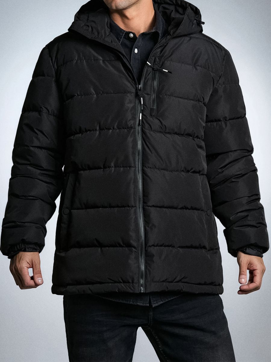 Geacă matlasată - negru - SINSAY