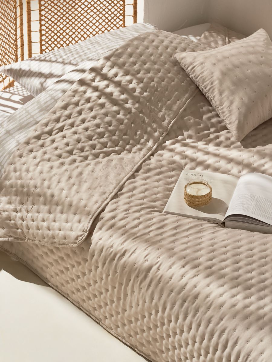 Prekrivač za krevet - bež - SINSAY