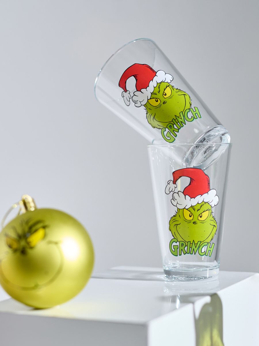 Świąteczne szklanki Grinch 2 pack - wielobarwny - SINSAY