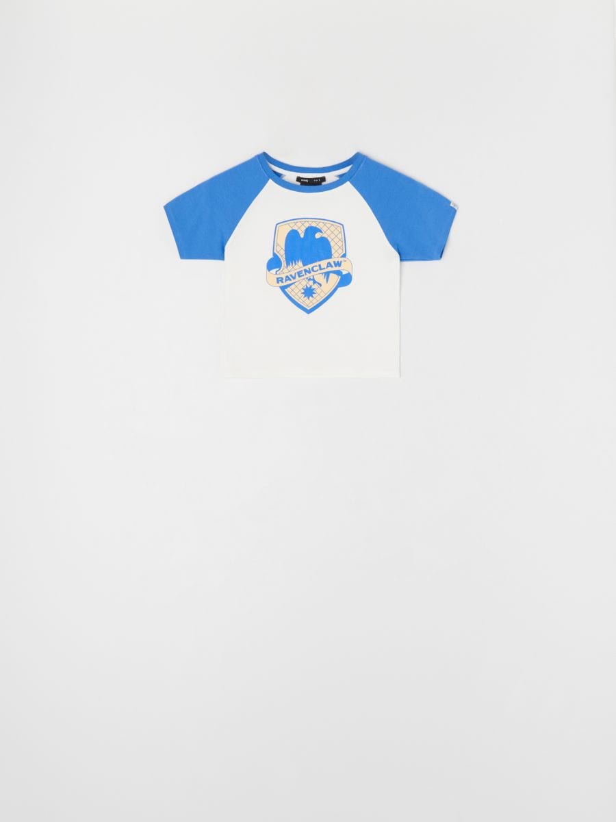 T-shirt in cotone con stampa Harry Potter - blu - SINSAY