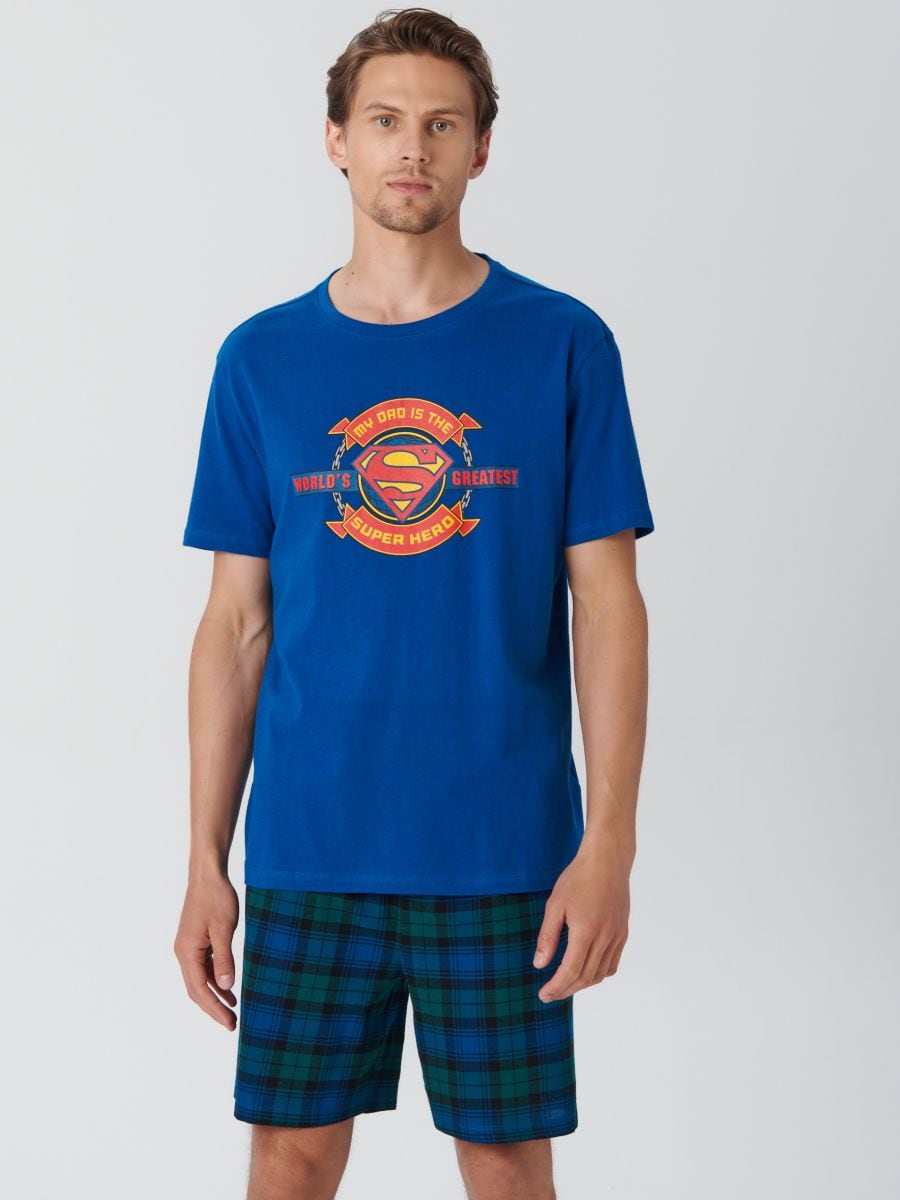 Set pijamale Superman - bleumarin - SINSAY