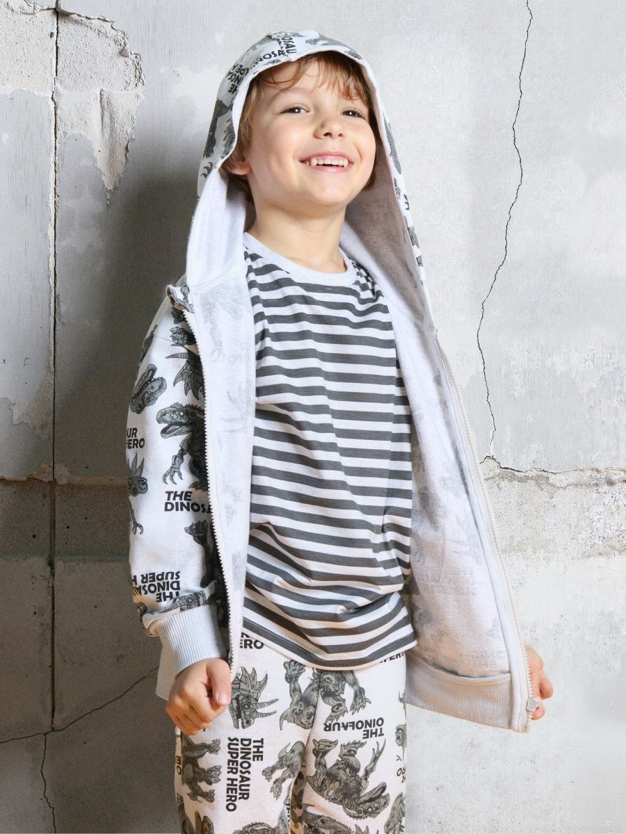 Majica s kapuco - svetlo siva - SINSAY