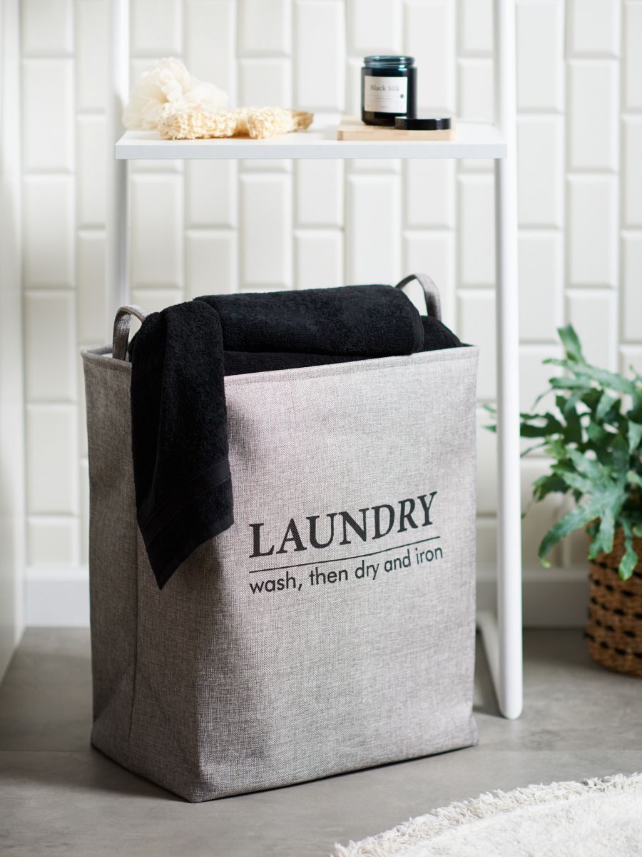 Laundry basket - light grey - SINSAY