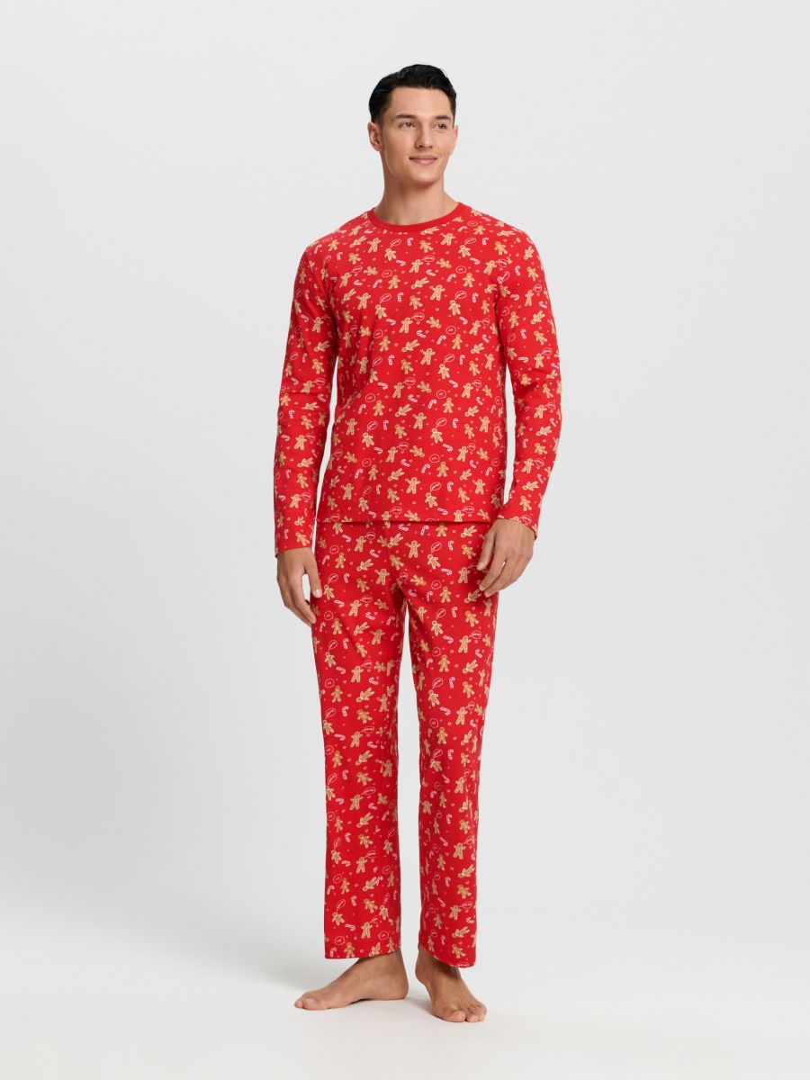 Pidžamas komplekts - sarkans - SINSAY