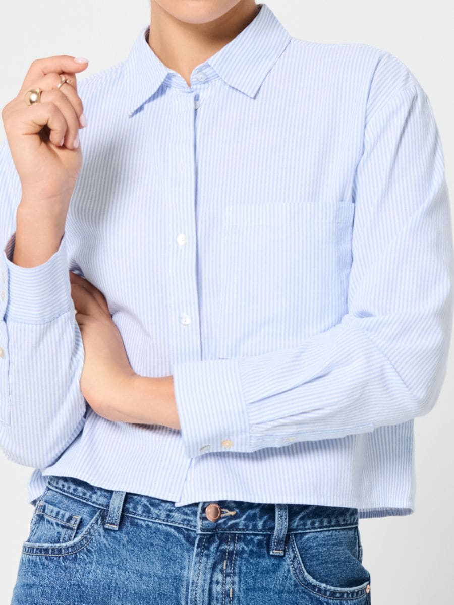 Сорочка в смужку - різнобарвний - SINSAY