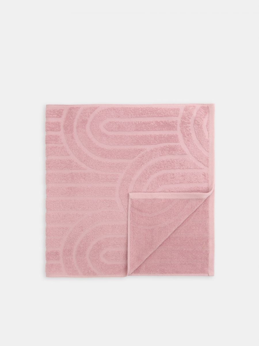 Βαμβακερή πετσέτα - ροζ - SINSAY