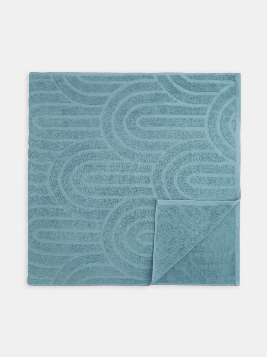 Βαμβακερή πετσέτα - γαλάζιο - SINSAY