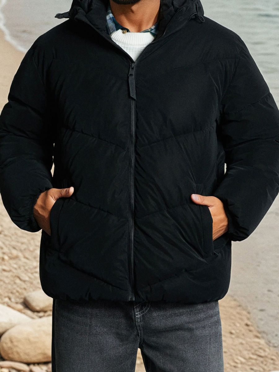 Steppelt dzseki kapucnival - fekete - SINSAY