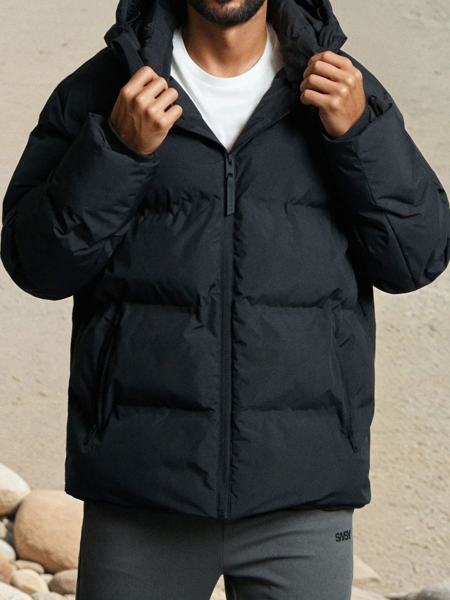 Kurtka puffer - czarny - SINSAY
