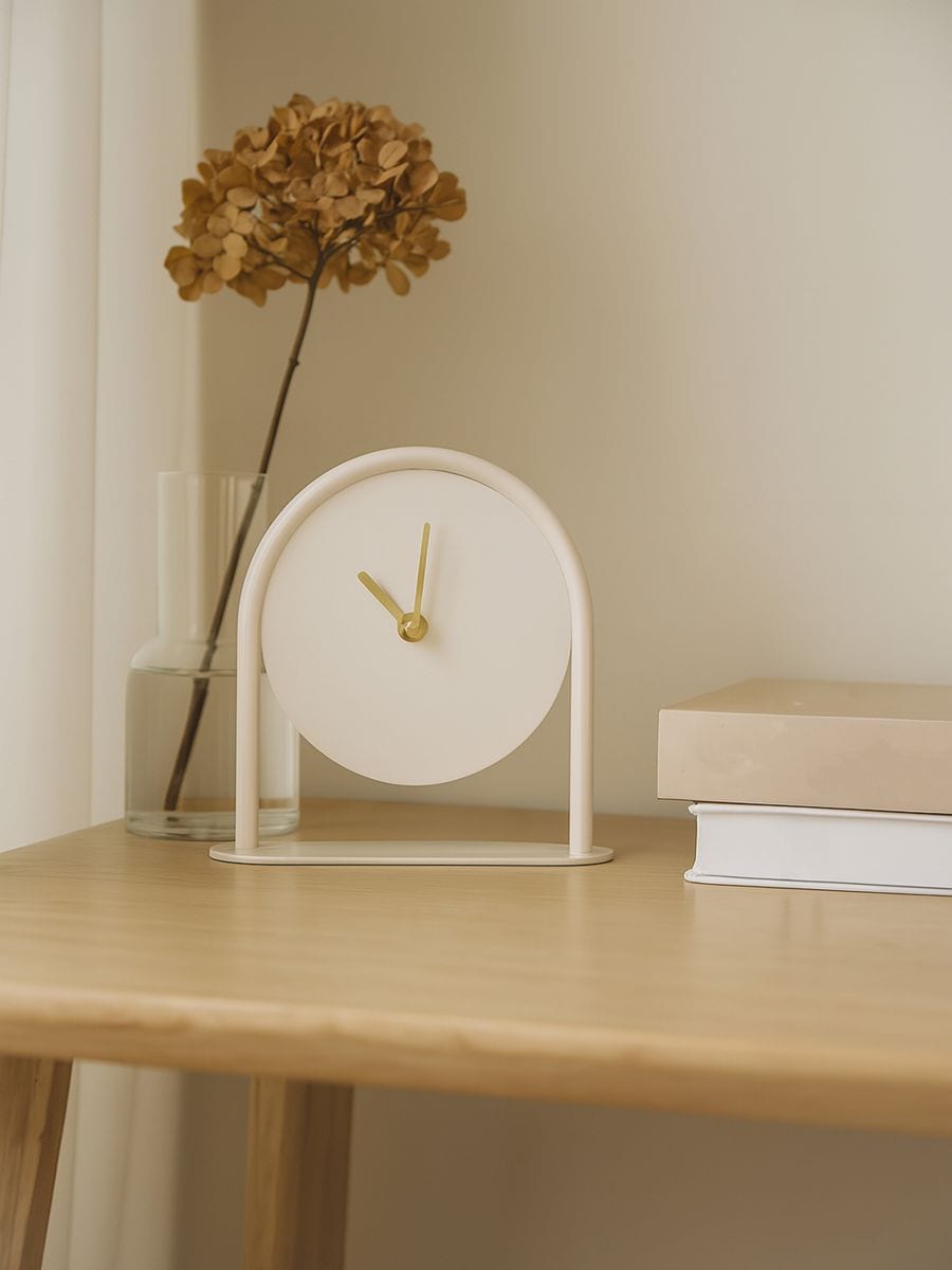 Zegar stołowy - kremowy - SINSAY