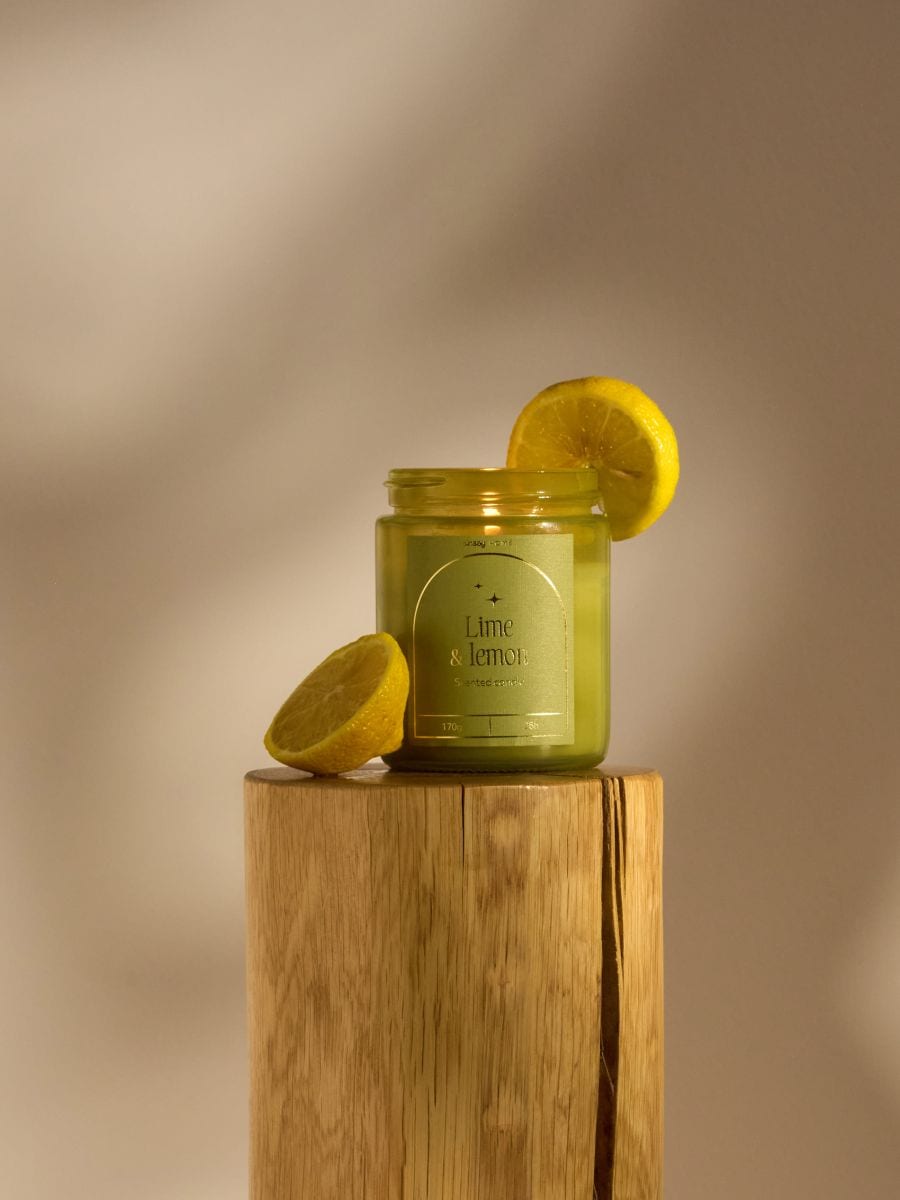Mirisna svijeća Lime & Lemon - zeleno - SINSAY