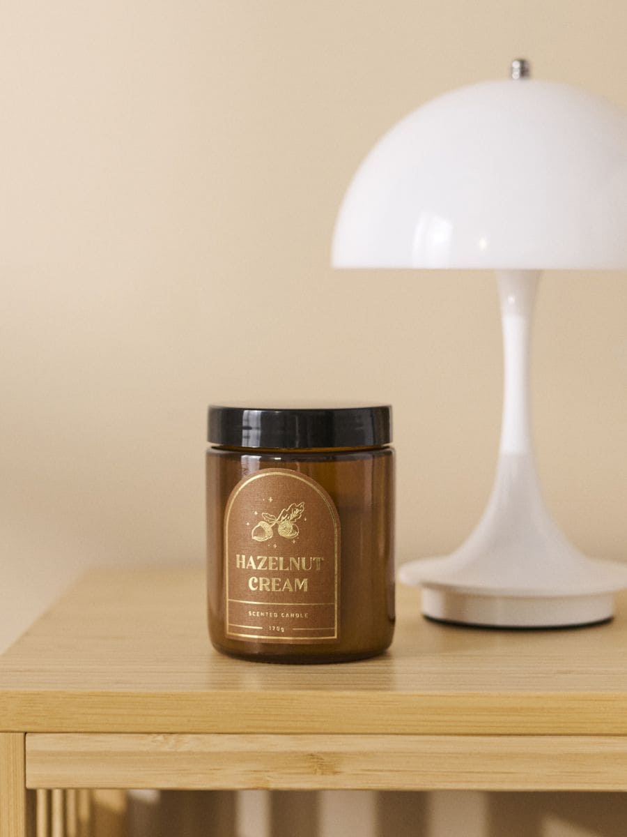 Duftkerze Hazelnut Cream - Goldbraun - SINSAY