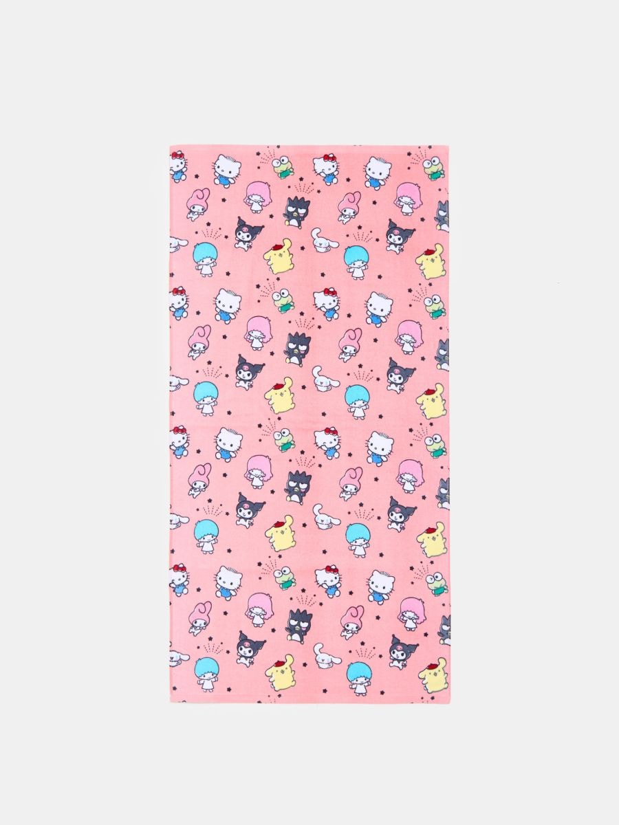 Bavlněný ručník Hello Kitty - pastelová růžová - SINSAY