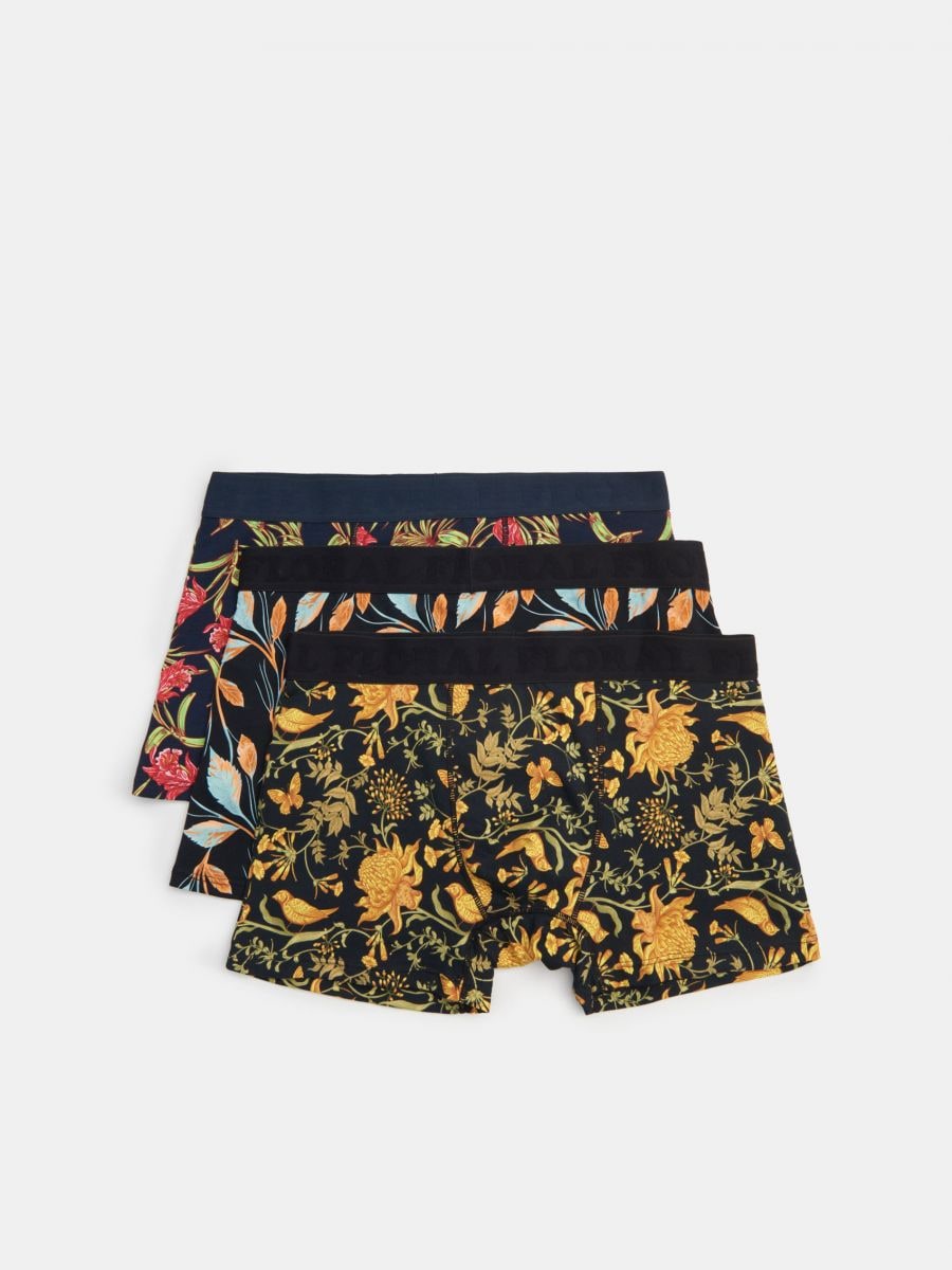 Pack 3 boxers padrão floral