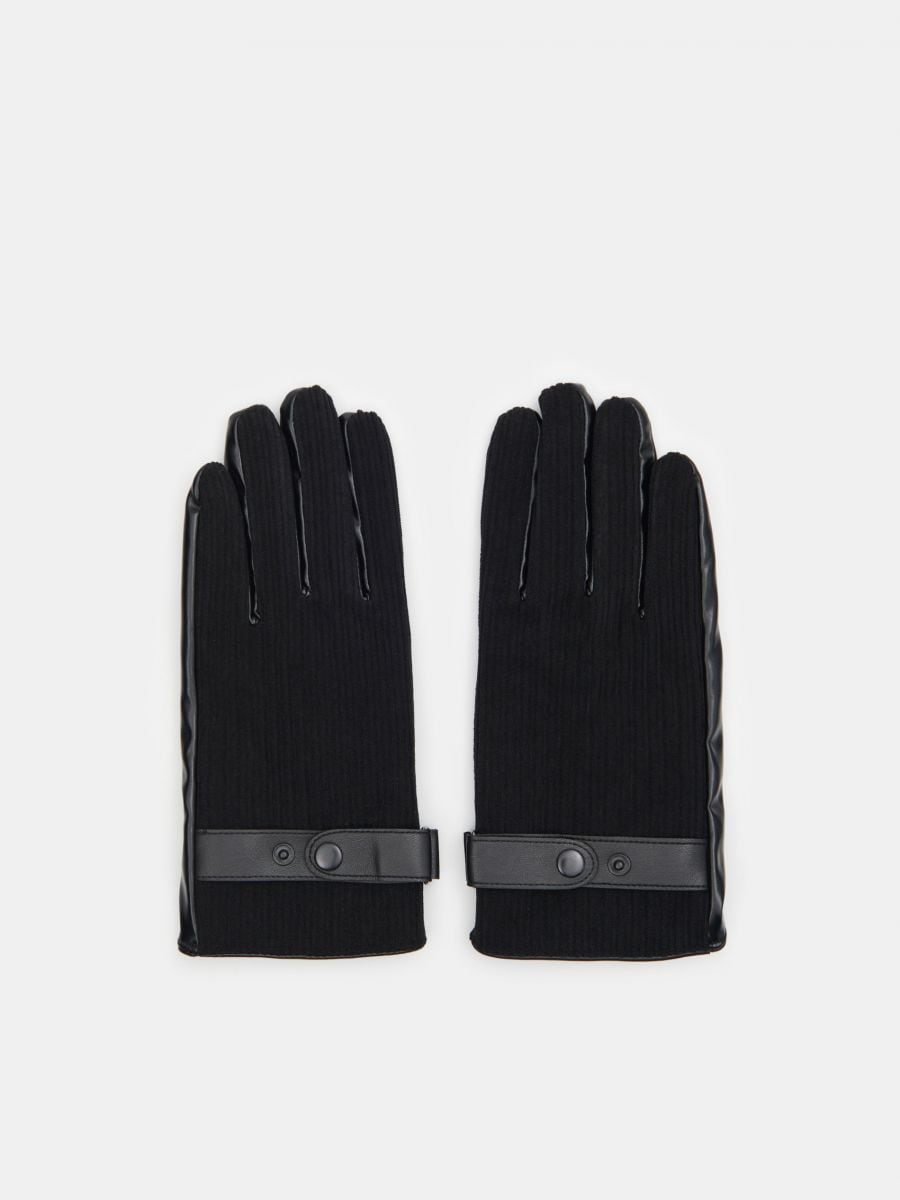 Men`s gloves - black - SINSAY