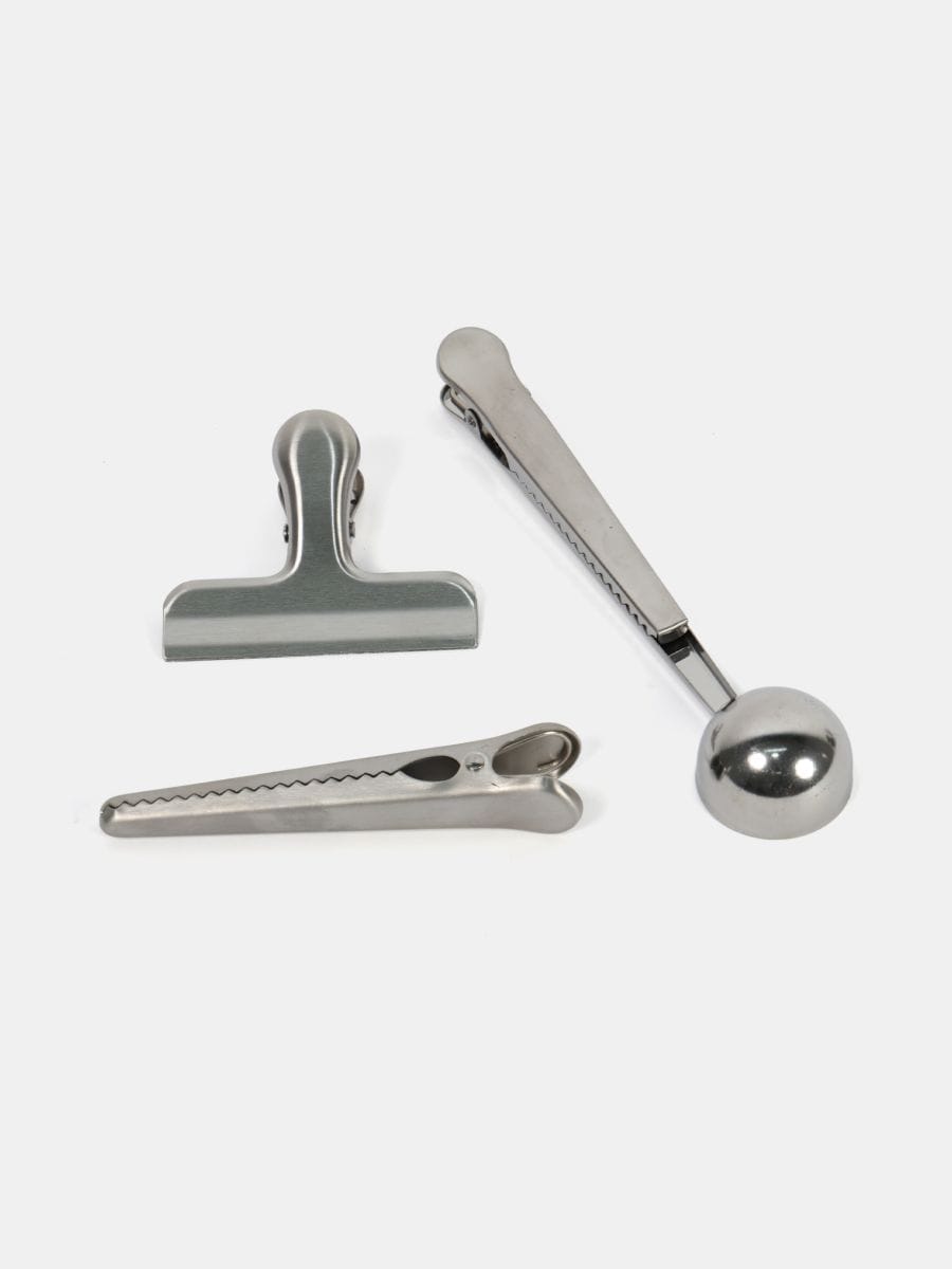 Clame etanșare pungi 3 pack - argintiu - SINSAY
