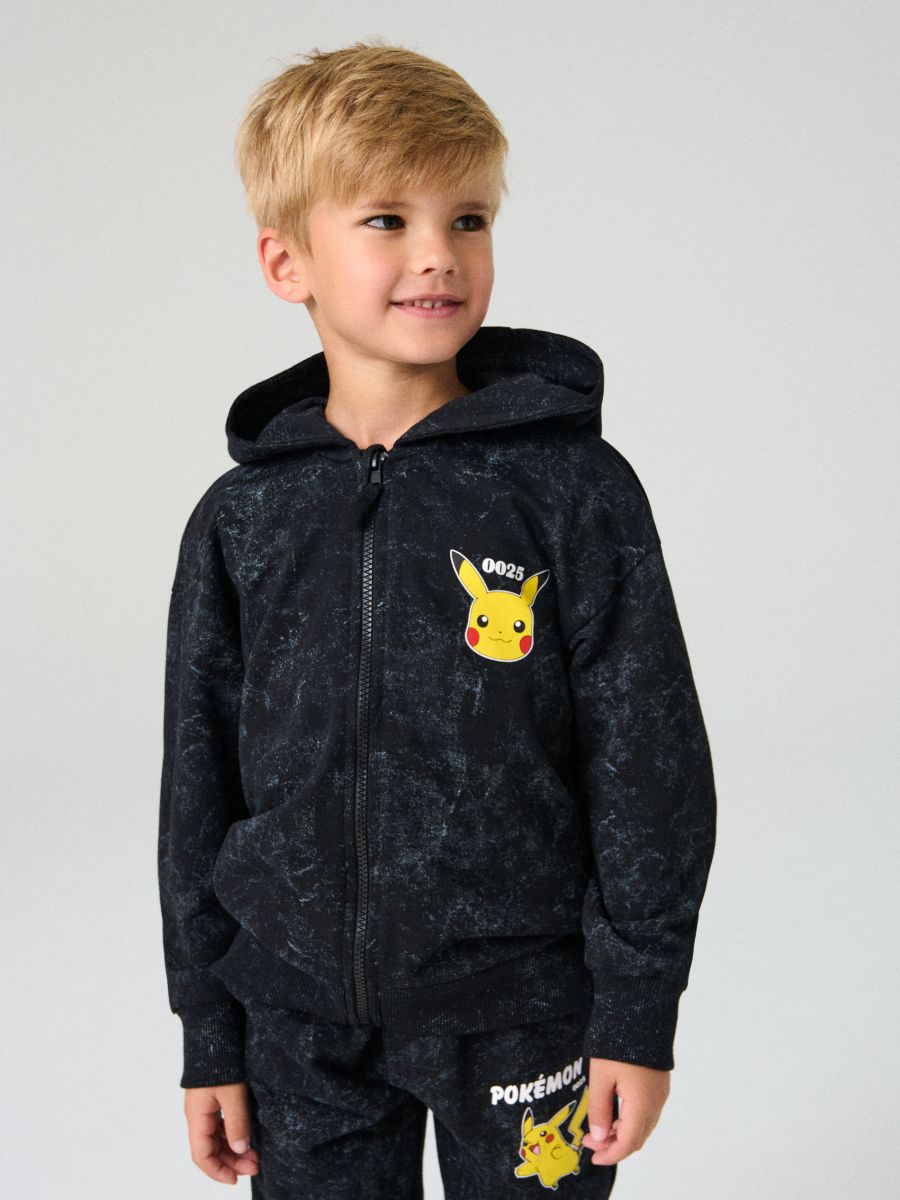 Bluza z nadrukiem na plecach Pokémon - szary - SINSAY