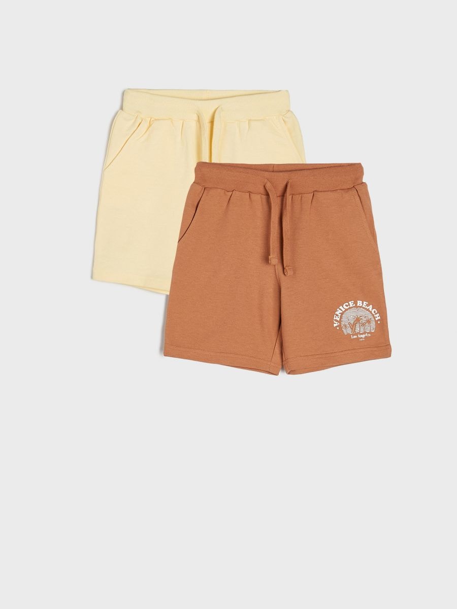 Shorts, 2er-Pack - Orange - SINSAY