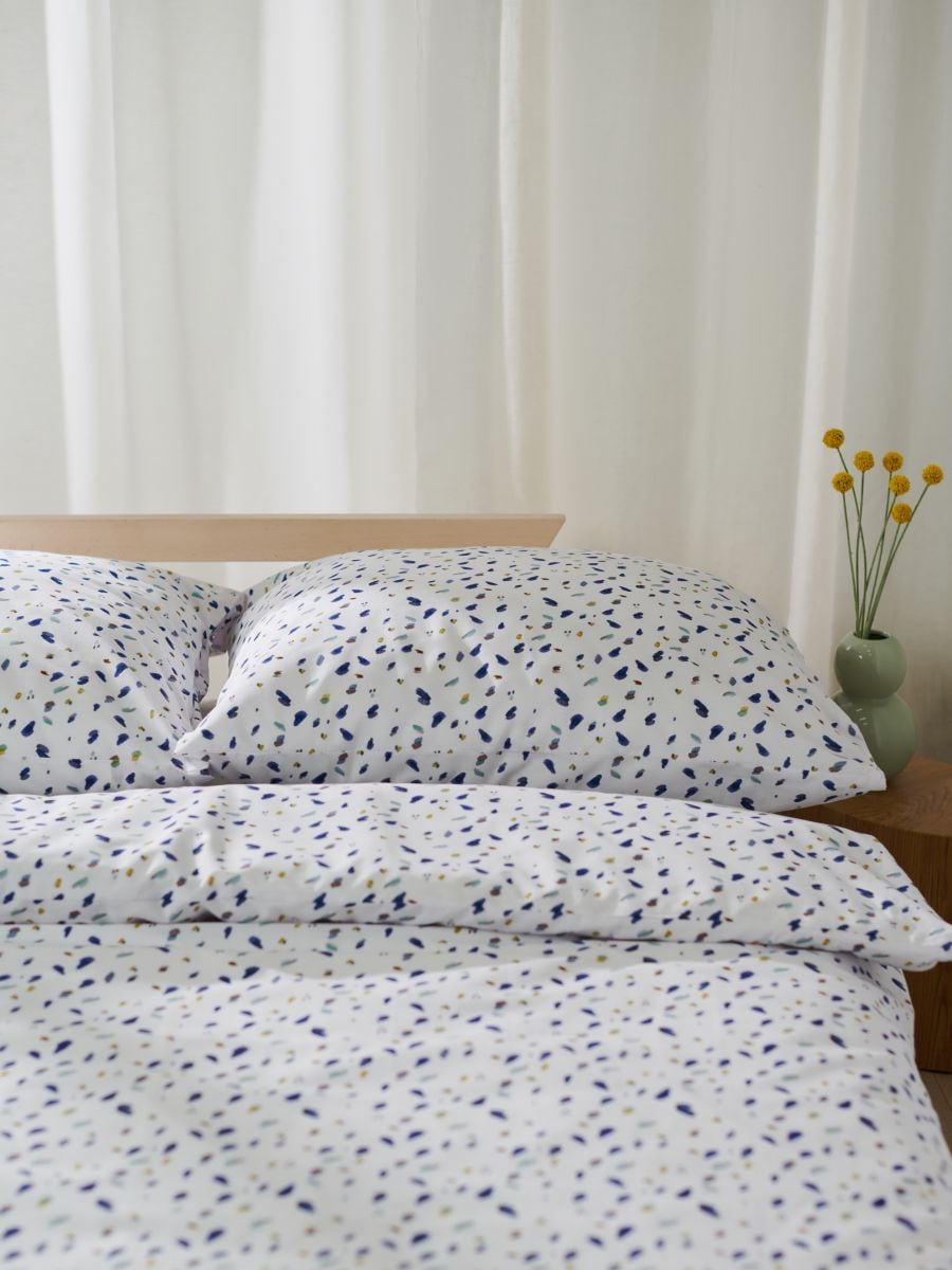 Cotton bedding set - light blue - SINSAY