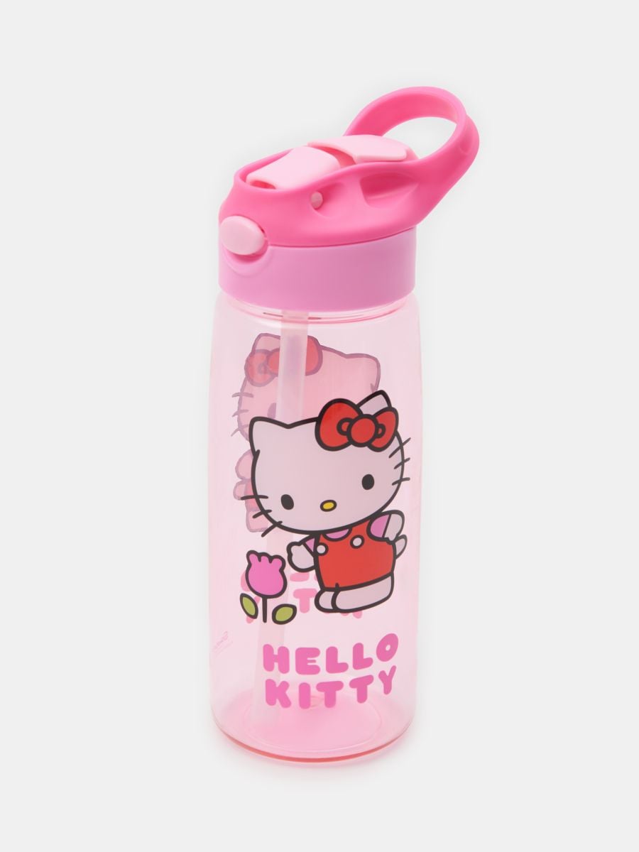 Μπουκάλι με καλαμάκι Hello Kitty - πολυχρωμο - SINSAY
