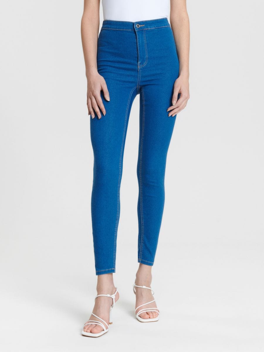 High waist skinny jeggings Color blue jeans - SINSAY - 3152B-55J