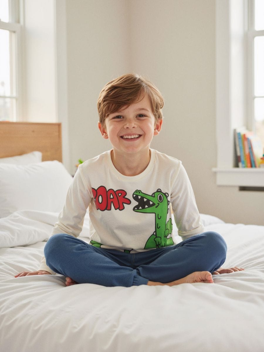 Dvodelna pidžama - krem - SINSAY