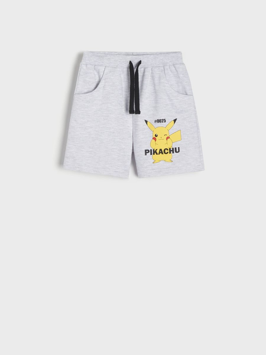 Kratke hlače Pokémon - svetlo siva - SINSAY