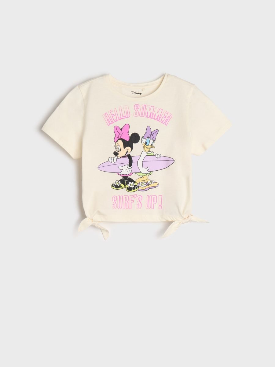 Majica kratkih rukava Minnie Mouse - krem - SINSAY