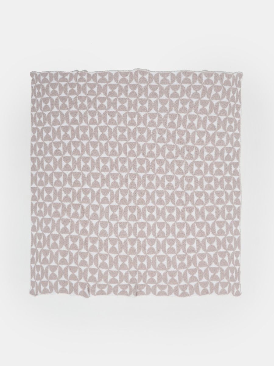 Ćebe sa dekorativnim dezenom - BEŽ - SINSAY