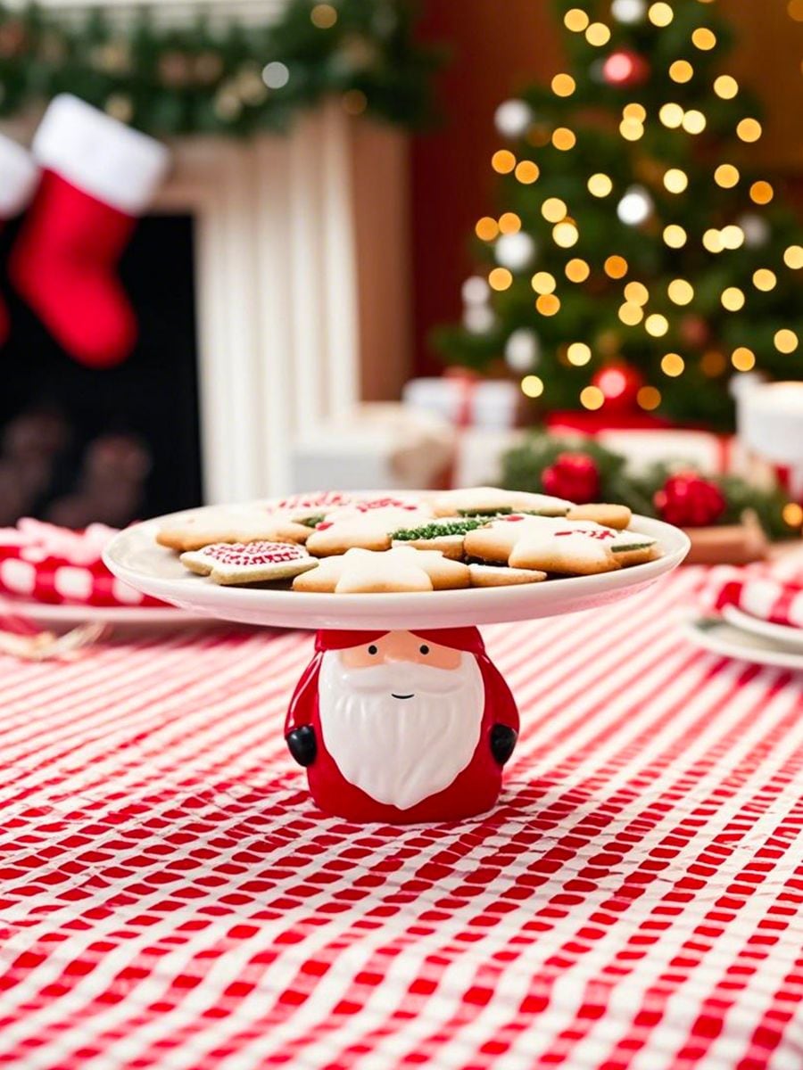 Різдвяна підставка з фігуркою Санти - червоний - SINSAY