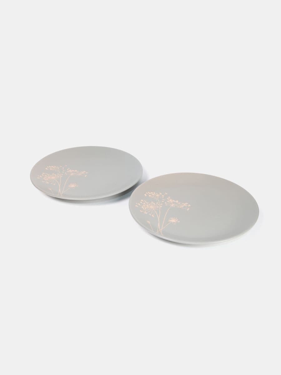 Šķīvis 2 pack - pelēks - SINSAY