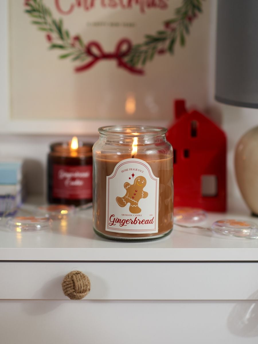 Gingerbread scented candle - brown - SINSAY