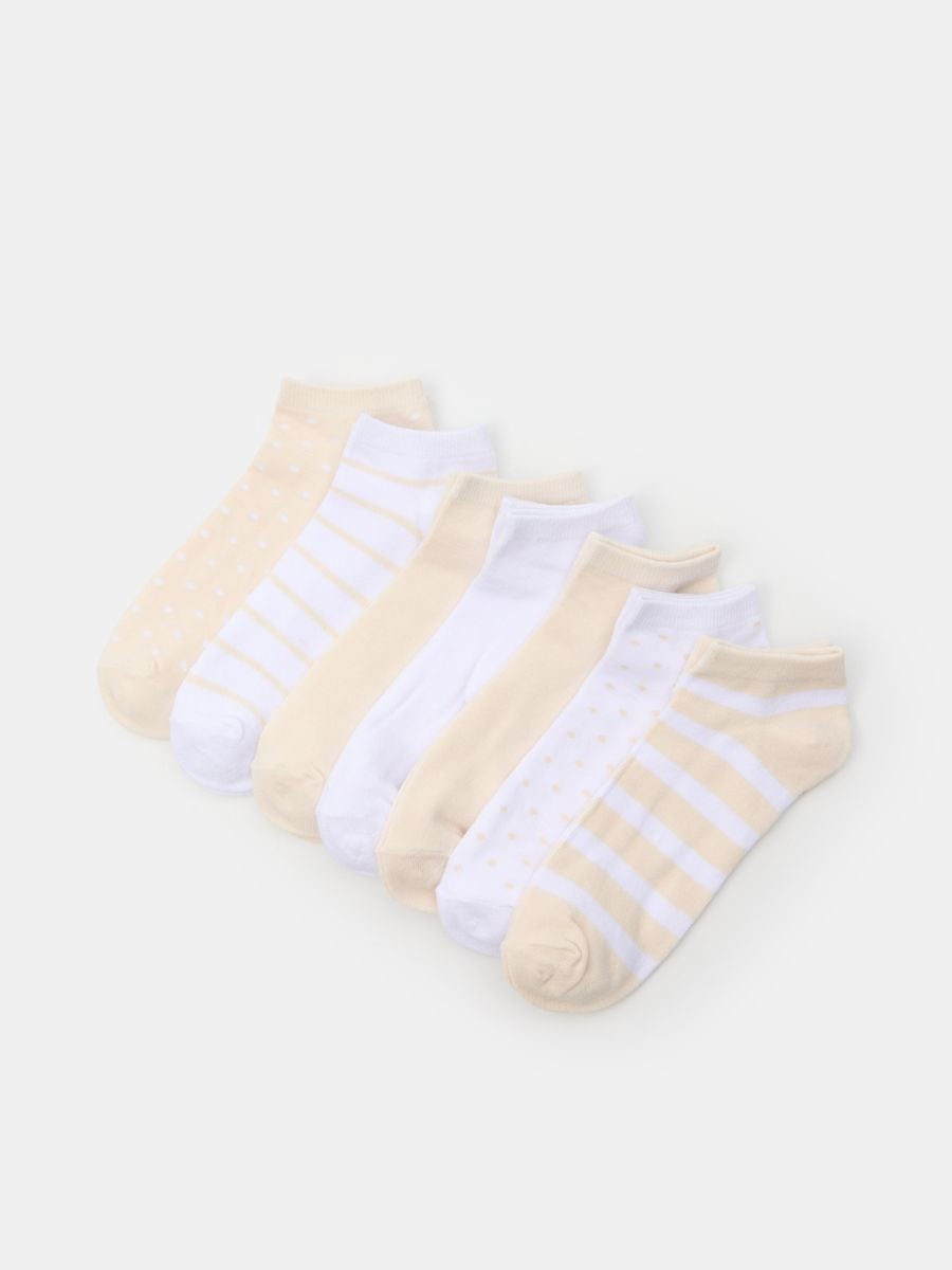 Skarpetki stopki 7 pack - wielobarwny - SINSAY